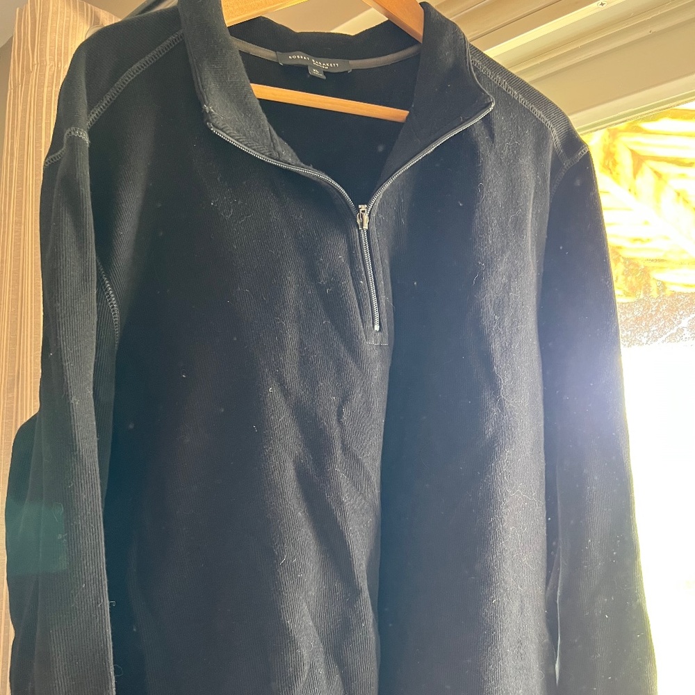 Robert Barakett Black Formal Quarter Zip XL